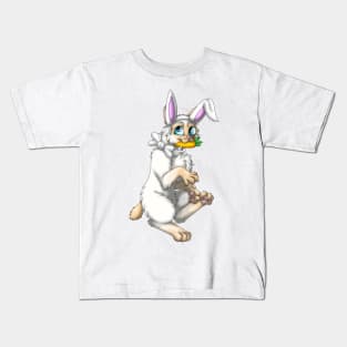 Bobtail BunnyCat: Red Point (White) Kids T-Shirt